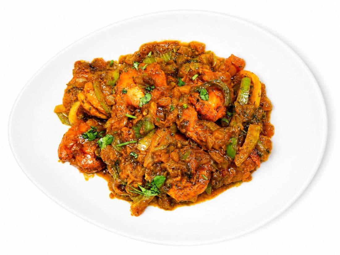 Yame Prawns Dopiaza