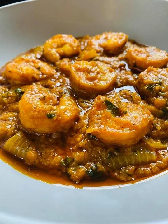 Yame Prawns Dopiaza